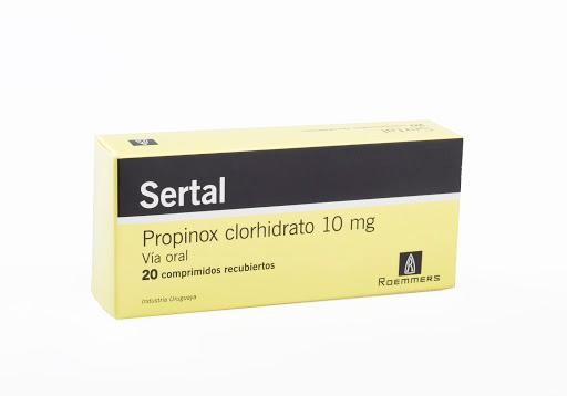 Sertal 10mg Comprimido Caja x20Com. ROEMMERS Propinox Clorhidrato