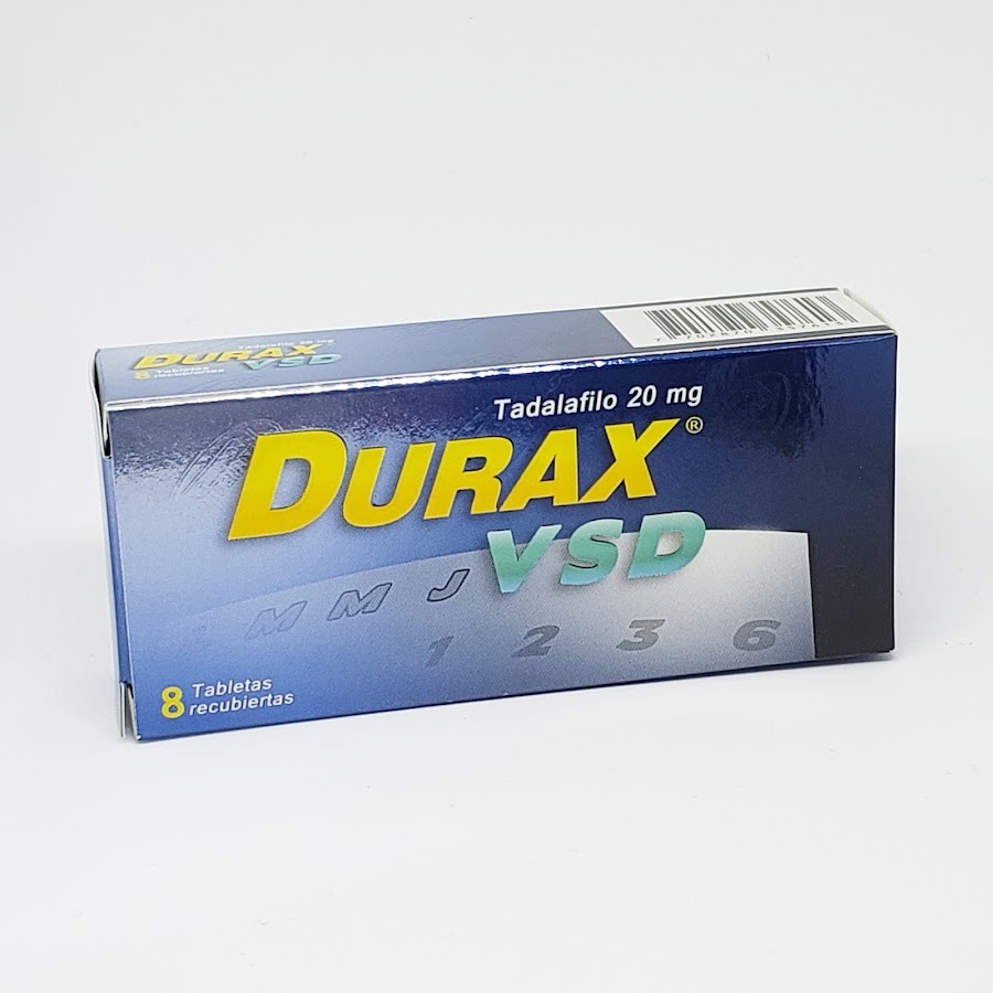 Durax VSD Tadalafilo 20mg Caja x 8Tab