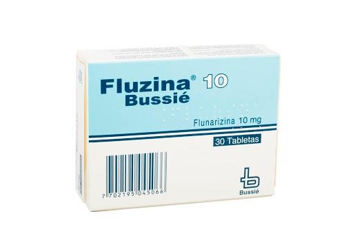 Fluzina 10Mg Tabletas Caja X30Tab. Bussié Flunarizina