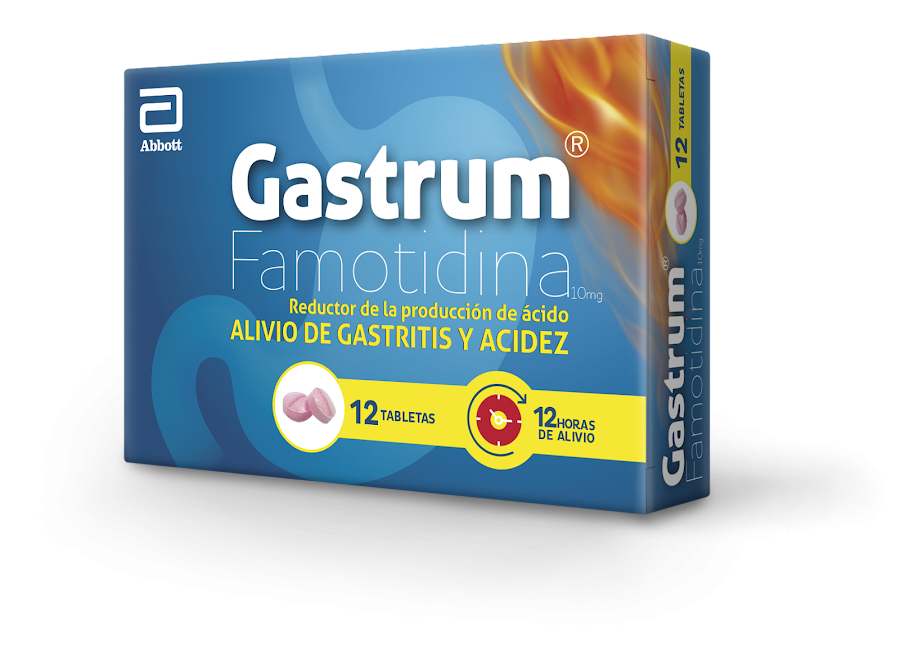 Gastrum 10mg Tableta Caja x12tab LAFRANCOL FAMOTIDINA