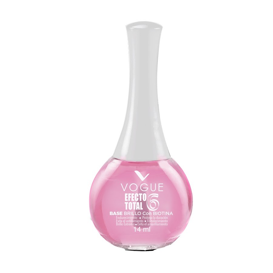 Esmalte Vogue Base Brillo Efecto Total 6 X14ml