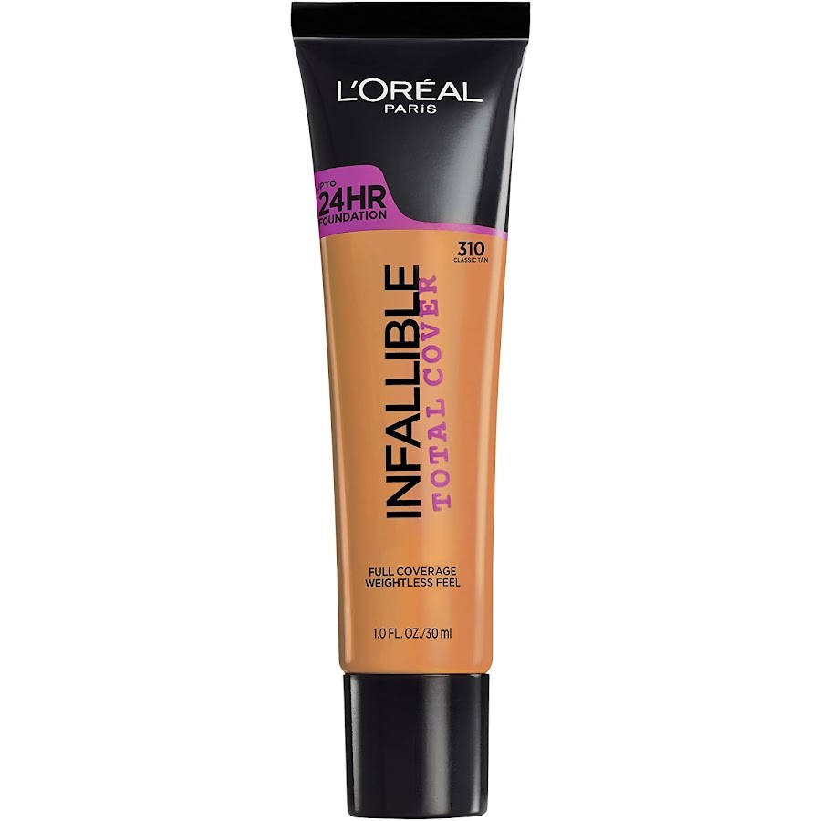 Base liquida Loreal Paris Infallible Total Cover 310 Classic Tan x 30Ml