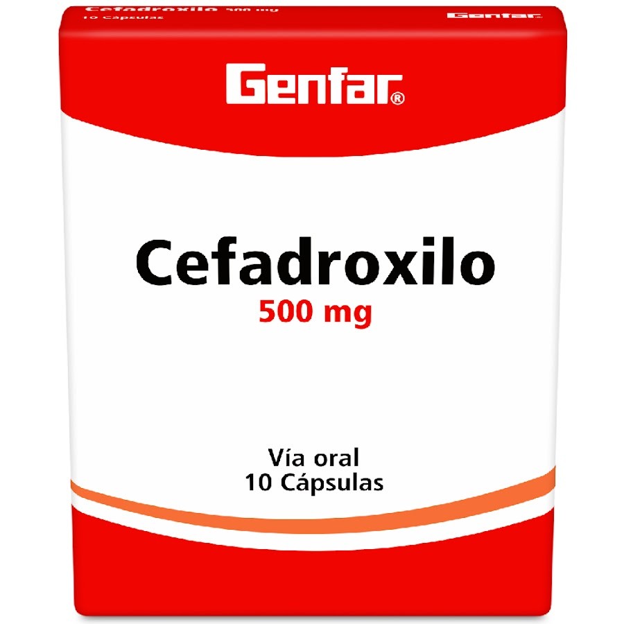 Cefadroxilo Genfar 500Mg Cápsulas Caja X10Cap.
