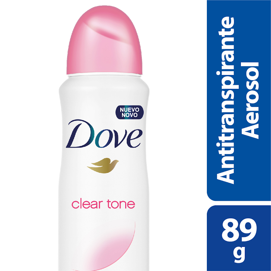 ANTITRANSPIRANTE DOVE AEROSOL CLEAR TONE 48H X 89 GR