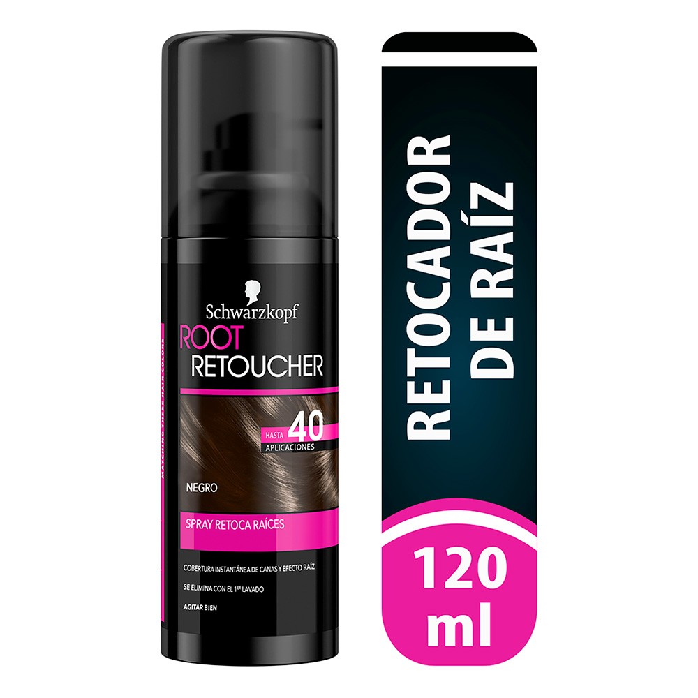 RETOCADOR DE RAÍZ NEGRO SPRAY X 120ML