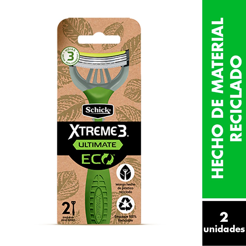 MAQUINA AFEITAR ECO XTREME SCHICK X2