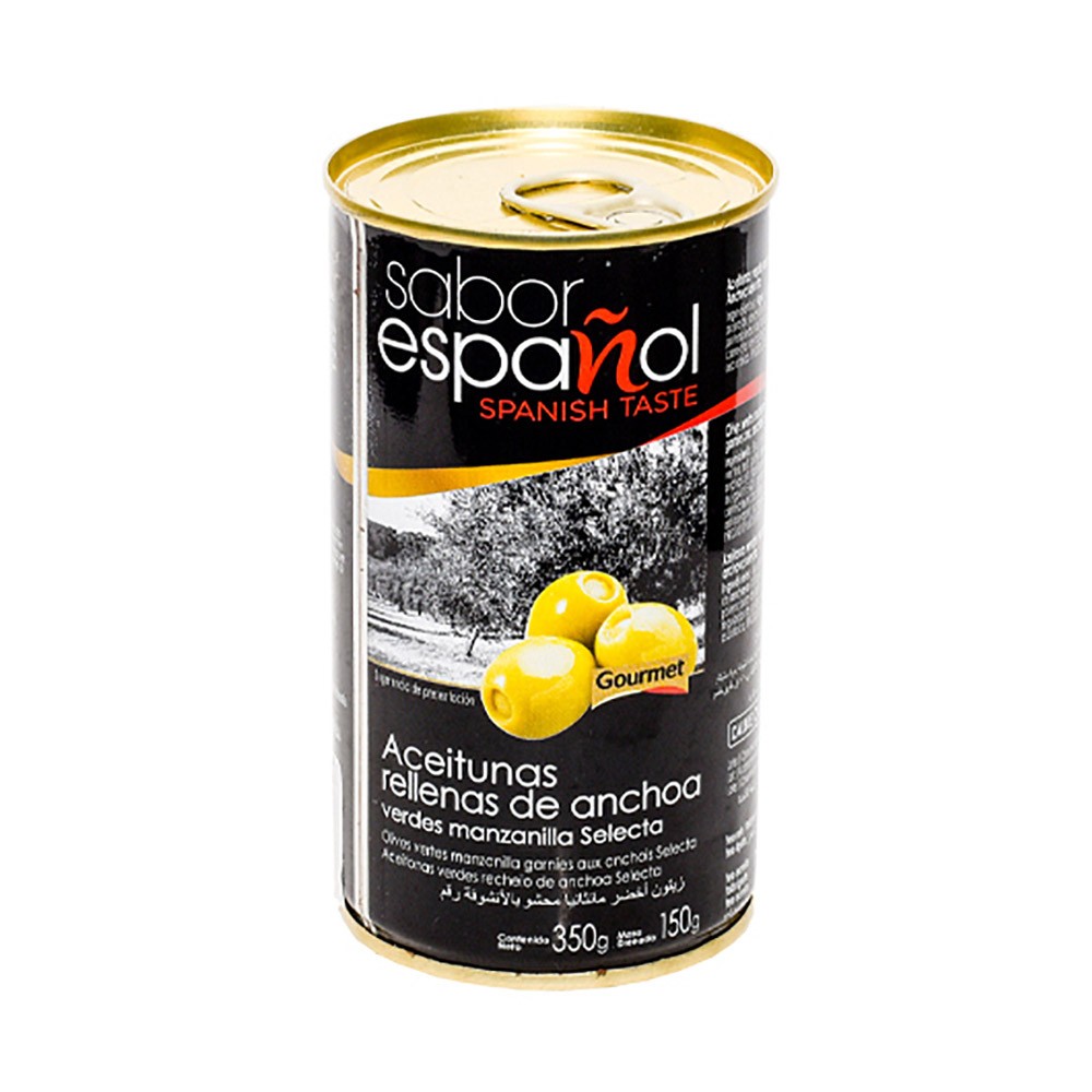 ACEITUNAS ANCHOAS SABOR ESPAÑOL x 250GR
