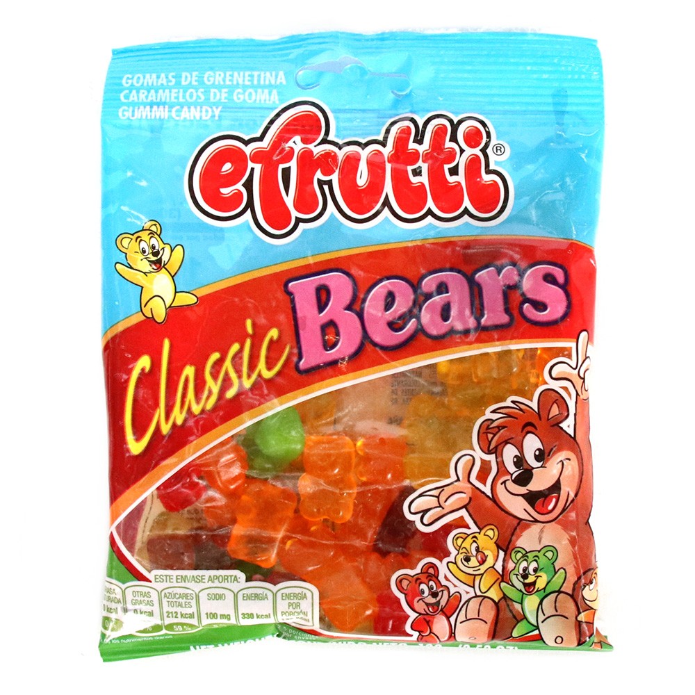 GOMAS GUMMI BEARS E-FRUTTI  x 100GR