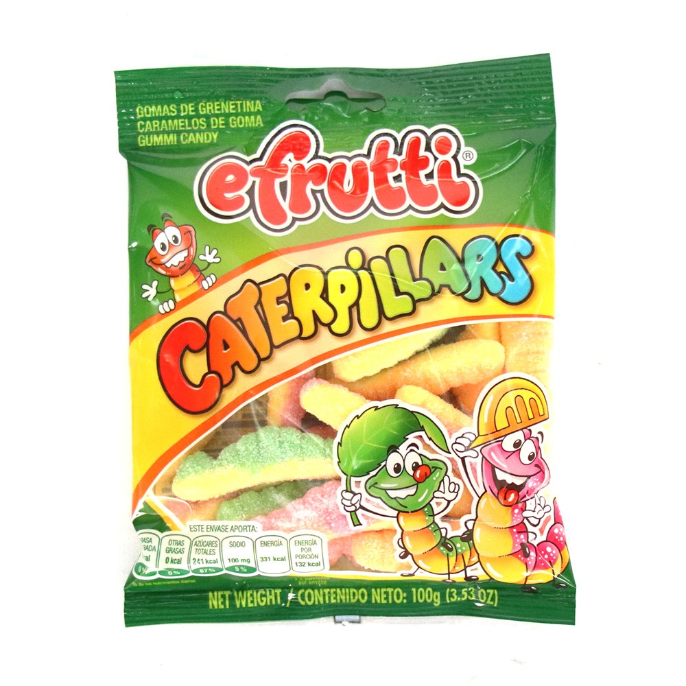 GOMAS CATERPILLA  x 100GR E-FRUTTI
