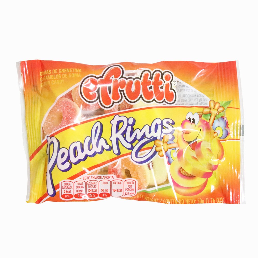 GOMAS PEACH RINGS  x 50GR E-FRUTTI