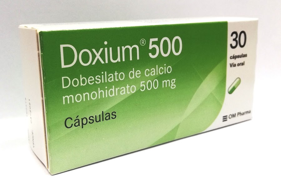 Doxium 500MG Dobesilato de Calcio CAJA X 30 CAPSULAS