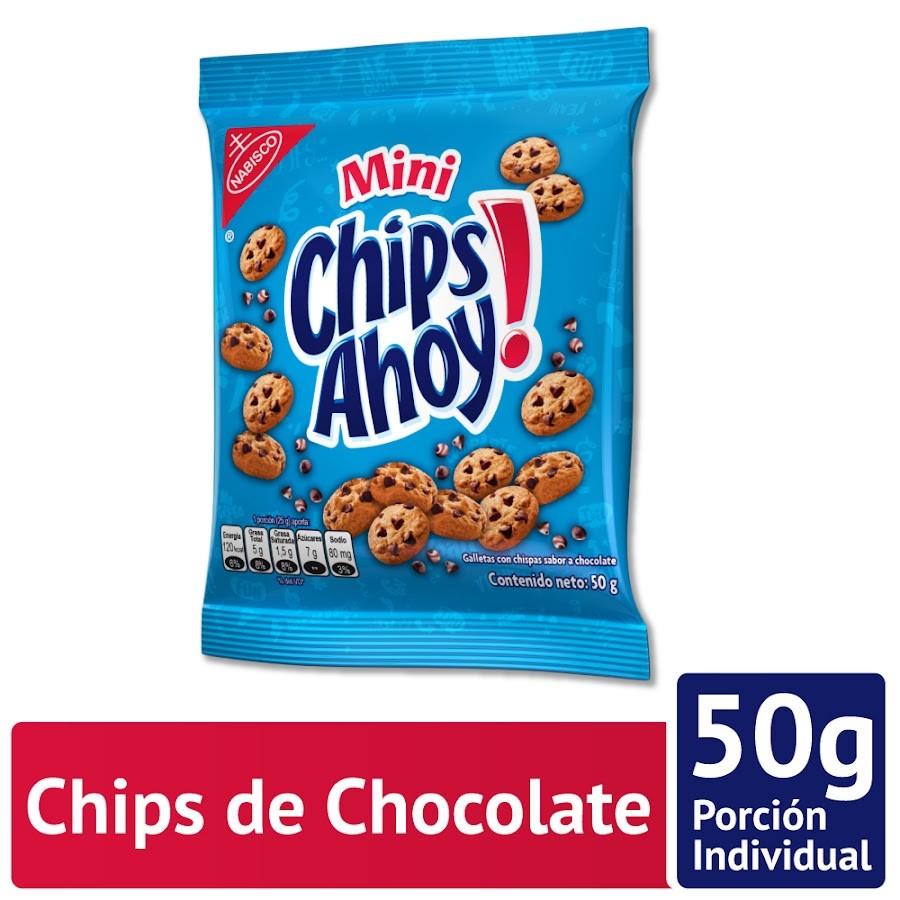 Galletas Mini Chips Ahoy! Chocolate Chips Paquete X50G.