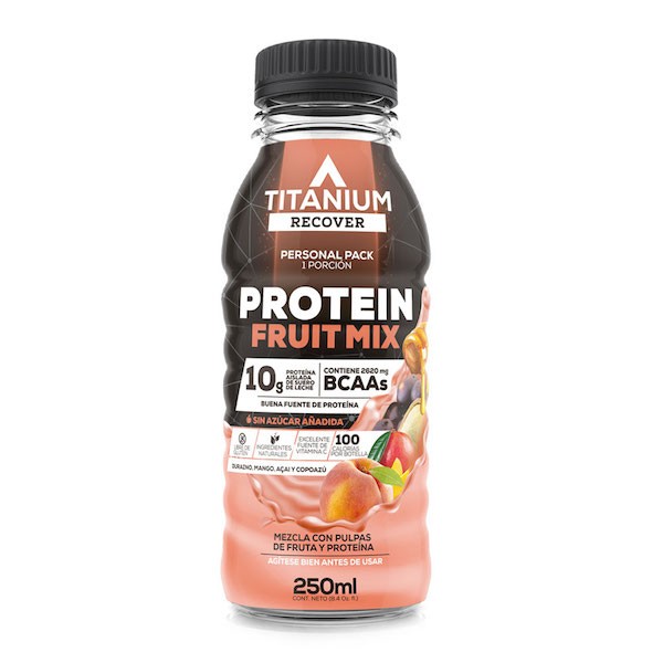 Proteina Liquida Titanium Recover Sabor Durazno Botella x 250Ml