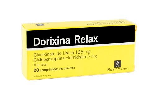 Dorixina Relax 125/5mg. Com.Caj.x20Com.ROE Clonixinato Ciclobenzaprina