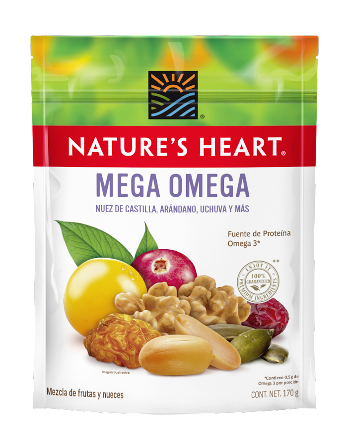 Mezcla de Frutas y Nueces Mega Omega Terrafertil x170gr