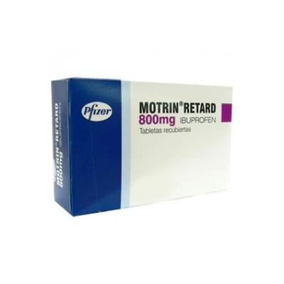 Fracción Motrin Retard 800Mg Tab. Blíster X10Tab. Pfizer Ibuprofeno