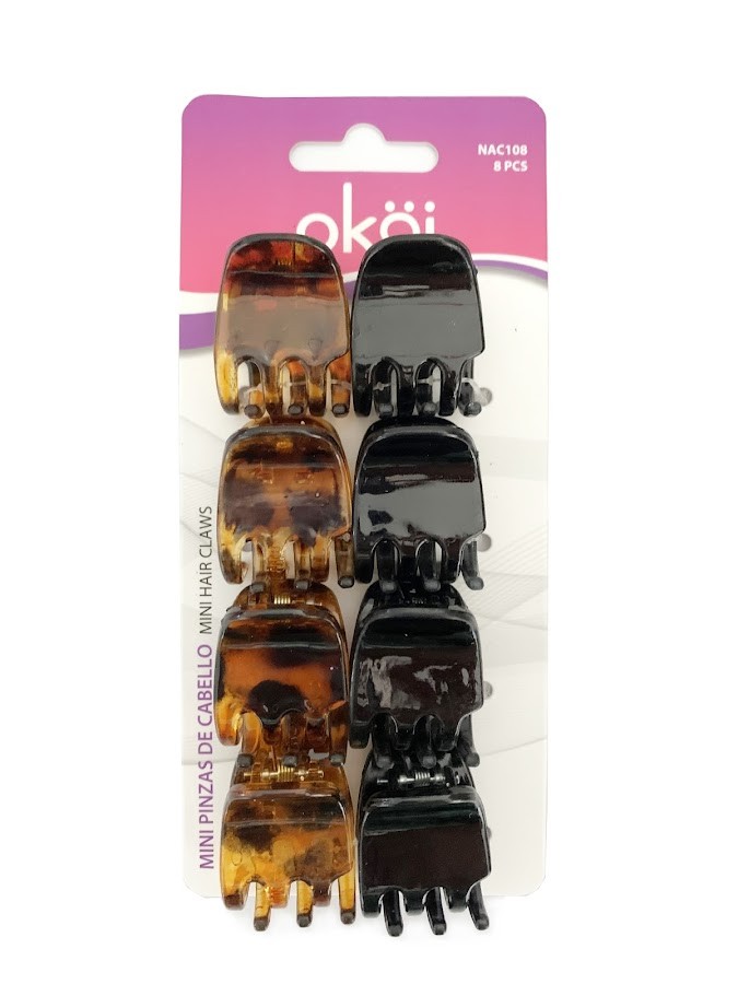 Pinzas Pequeñas Para El Cabello x 8 pcs Okoi x 1und
