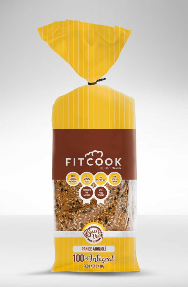 Pan de Ajonjoli Buena Vida Fitcook Mary Mendez 100% integral x 430Gr