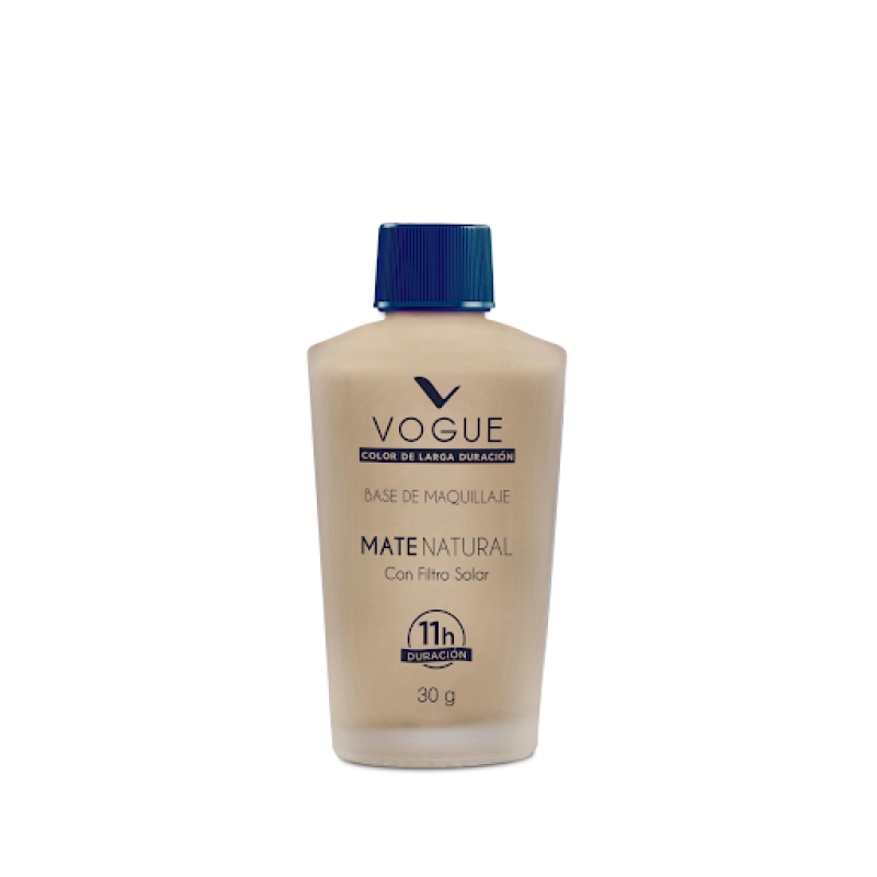 BASE VOGUE MATE NATURAL CON FILTRO SOLAR BRONCE X30G.