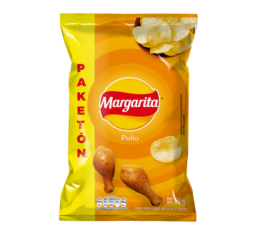 Pasabocas Margarita Papas Fritas Pollo x65gr