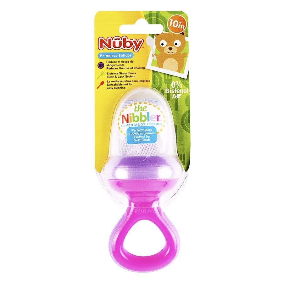 CUCHARA NUBY SOLIDOS SUAVES 10+ M ALIM. FRUTAS MALLA N YLON X1UND