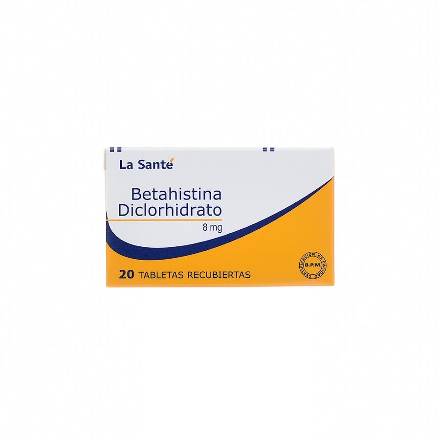 Betahistina Diclorhidrato 8Mg La Sante Caja x 20Tab
