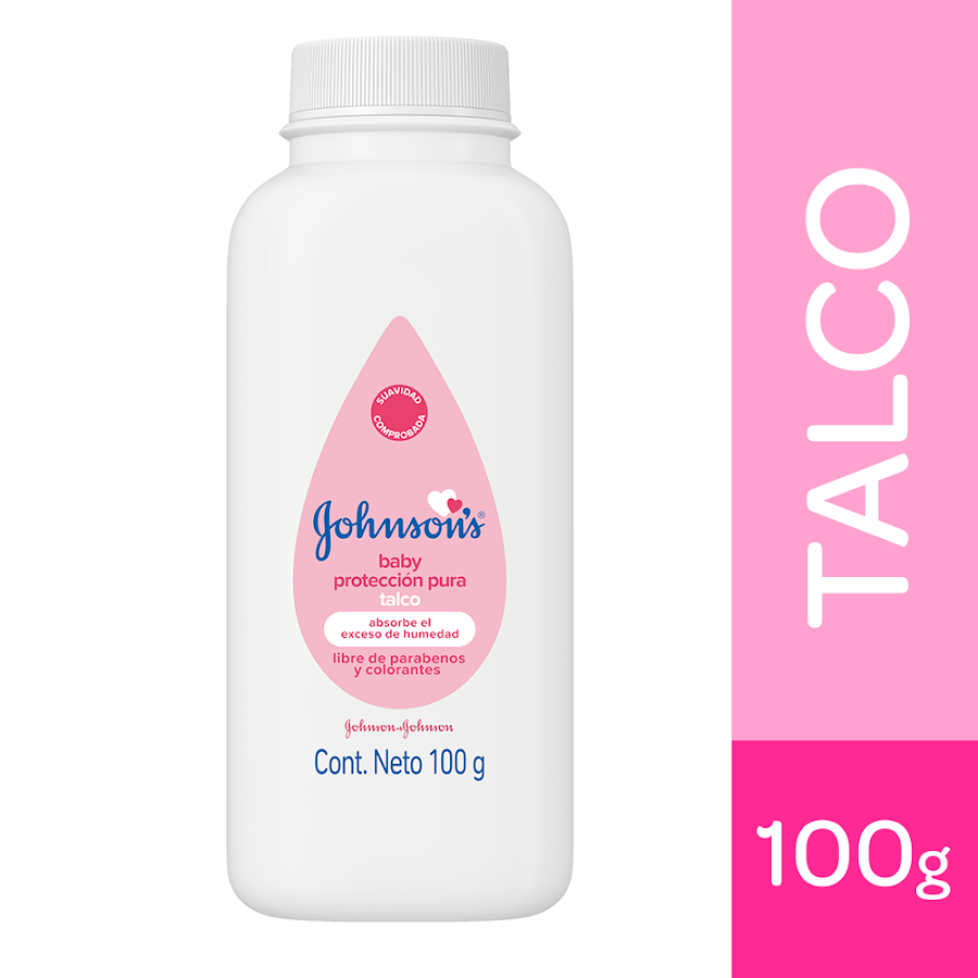 Talco Johnson Baby Protección Pura Polvo X100G.