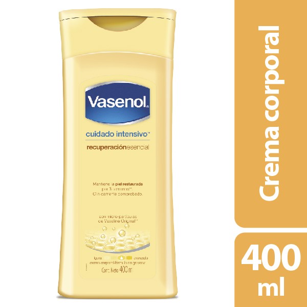 Crema VASENOL Corporal Humectación Total Textura Suave x400Ml
