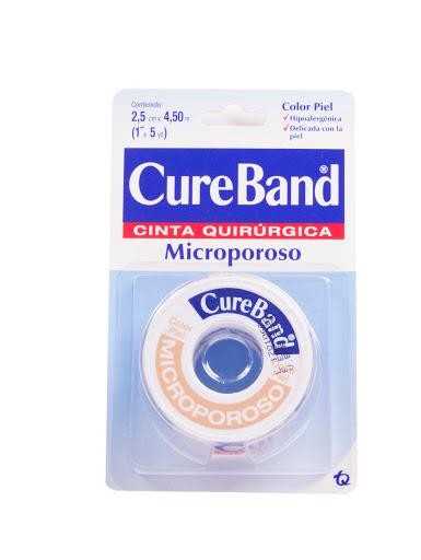 Microporo CURE BAND Color Piel Cinta Quirúrgica x2.5cm. x4.50m