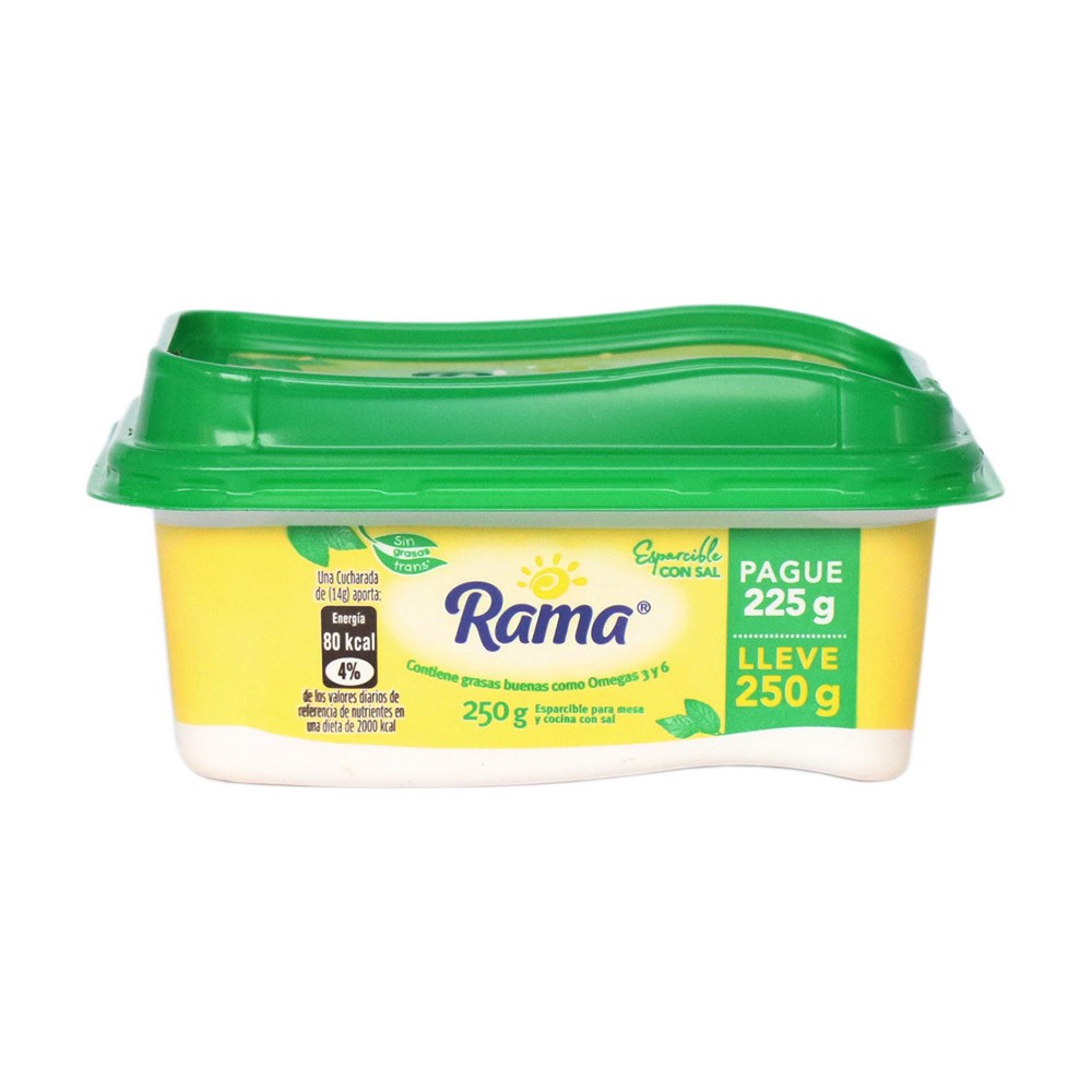 MARGARINA RAMA C/SAL PG 225 LLV 250 GR