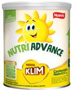 Alimento Lácteo Klim  NutriAdvance, Nestle X800Gr