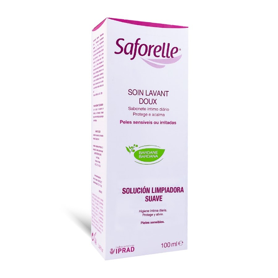 Loción Saforelle Solución Limpiadora Suave Uso Intimo X100Ml.