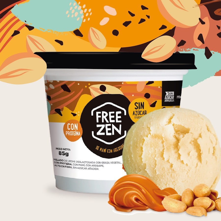 Helado Freezen Sabor Maní con Arequipe x85gr