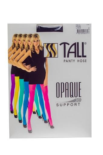 Medias Tall Pantalón Opaque 3D Talla L Color Negro X1Und.