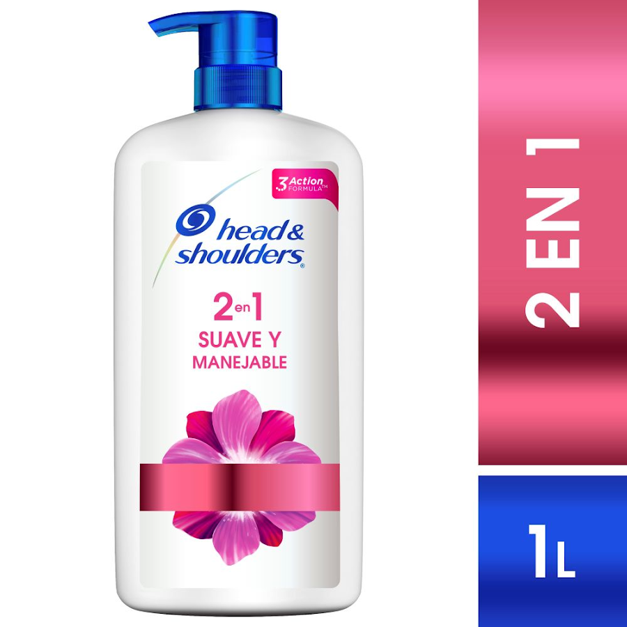 Shampoo Head & Shoulders Suave y Manejable 2 en 1 x 1000Ml