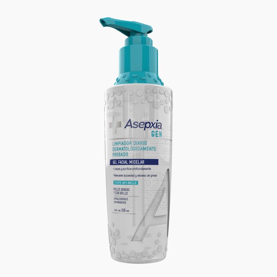 Gel Facial Limpiador Asepxia Gen x200ml