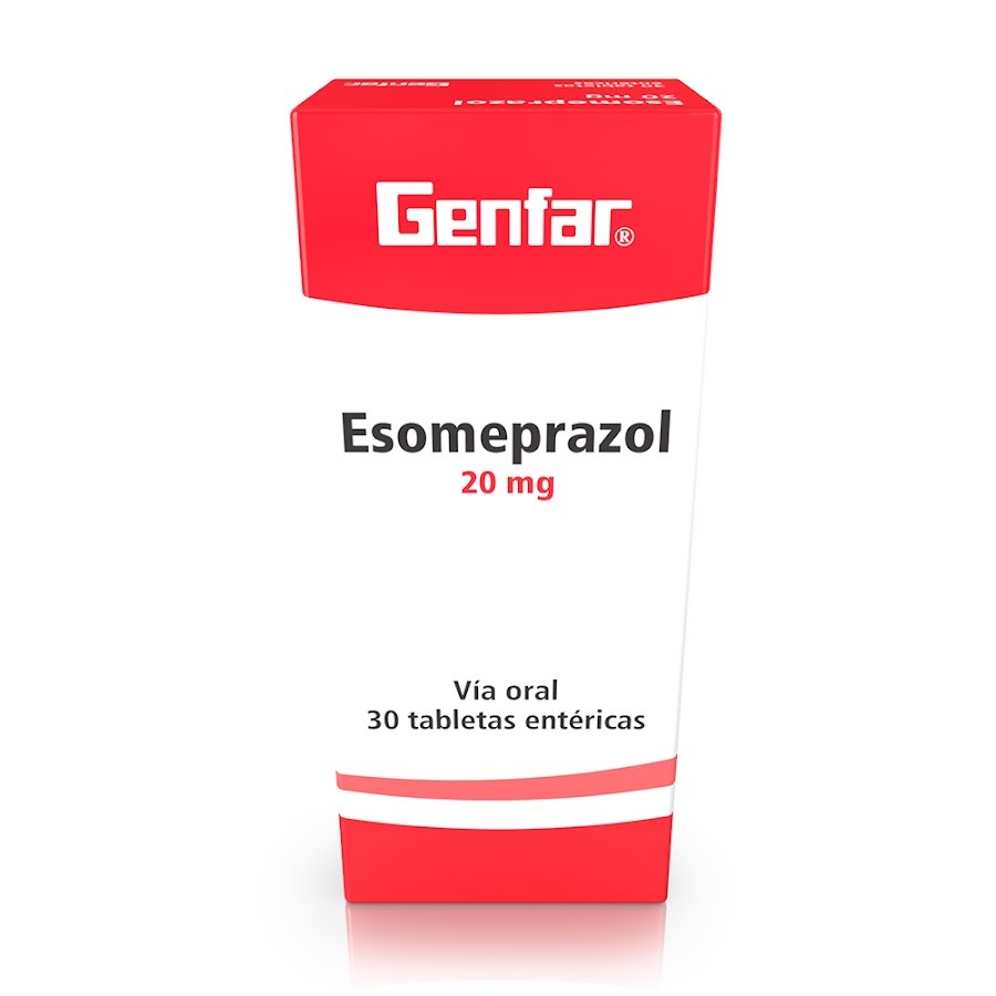 Esomeprazol Genfar 20mg Caja X 30 Comprimidos