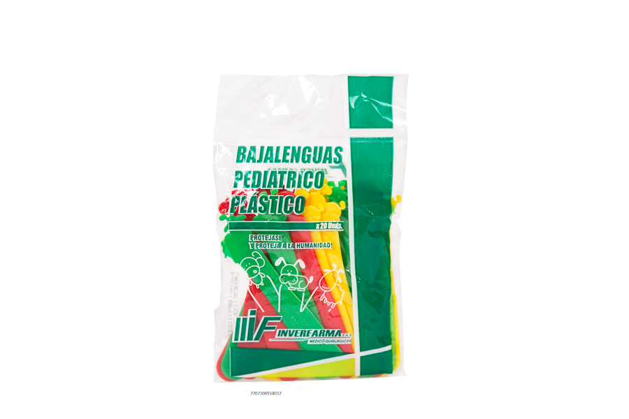 Baja Lenguas Plástico Pediátrico Bolsa X20und