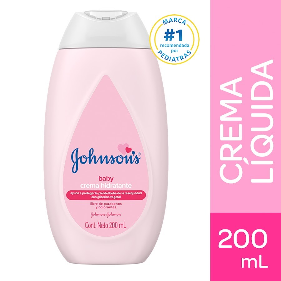 Crema Johnson Baby Liquida 24 Horas X 200ml