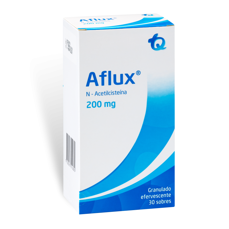 AFLUX 200mg Granulado Efervescente x30Sob TQ N-Acetilcisteína