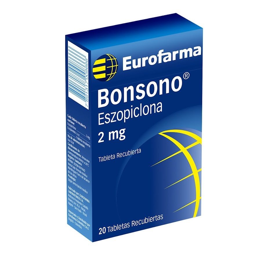 Bonsono Eszopiclona 2Mg Eurofarma Caja x 20Tab