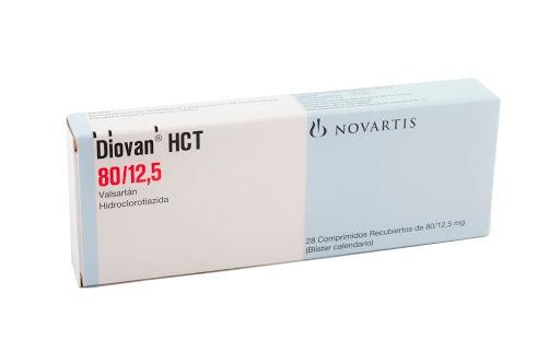 Diovan HCT 80/12.5Mg Caja x28Com. Novartis Valsartán Hidroclorotiazida
