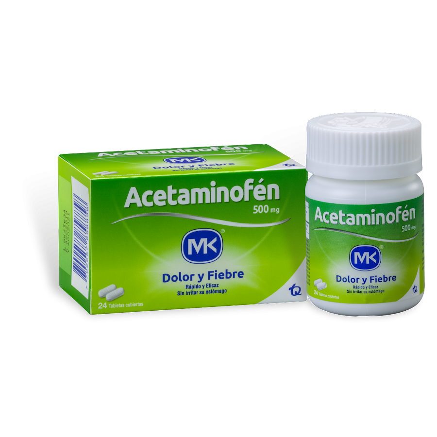 Acetaminofen 500Mg Mk Frasco x 24Tab