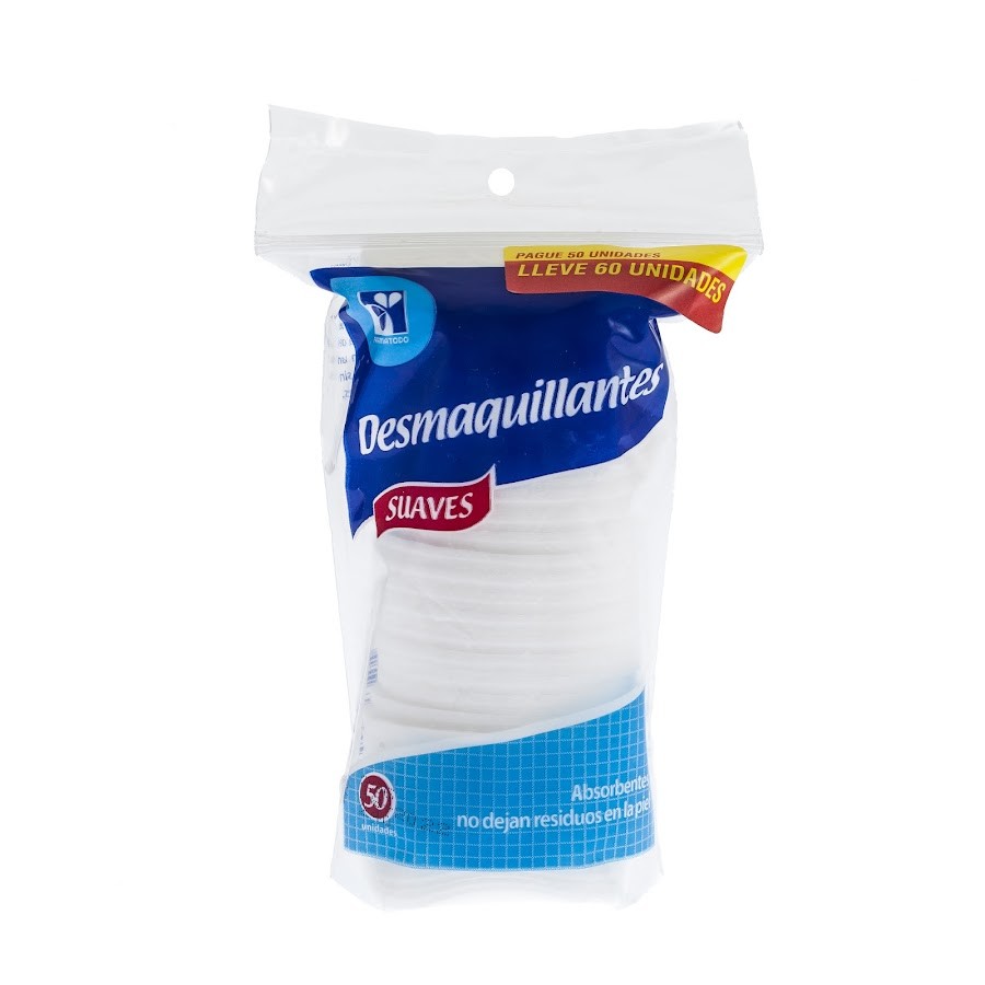 POMOS FARMATODO RODAJAS DESMAQUILLANTES X50UND.