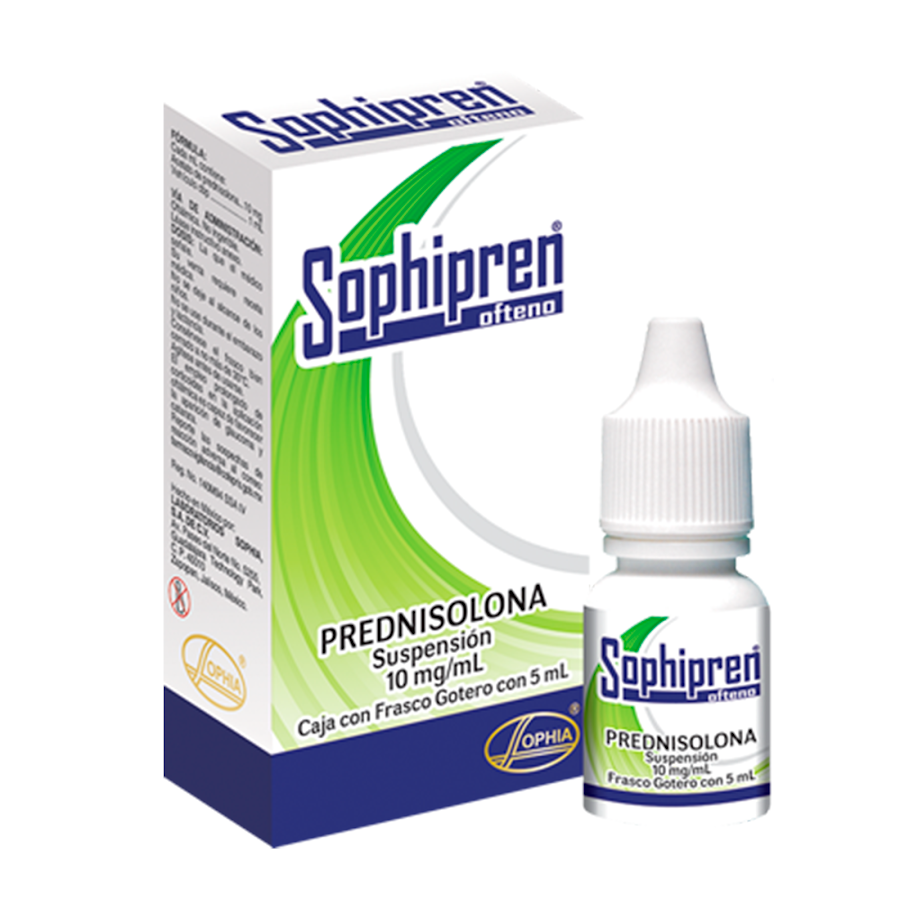 Sophipren Ofteno 1% Sus.Oft. Fco. x5Ml. Sophia Acetato De Prenidsolona