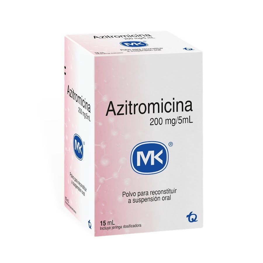 Azitromicina 200Mg/5Ml MK Polvo Para Suspension Oral x 15Ml