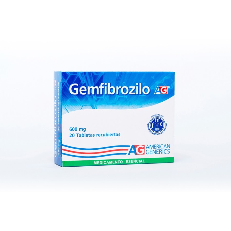 Gemfibrozilo 600Mg AG Caja x 20Tab