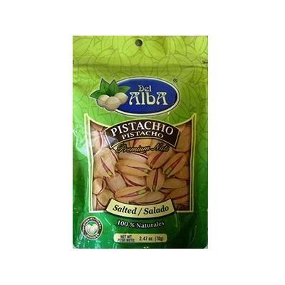 Pasabocas Del Alba Pistacho Salado 100% Natural Paquete X70G.