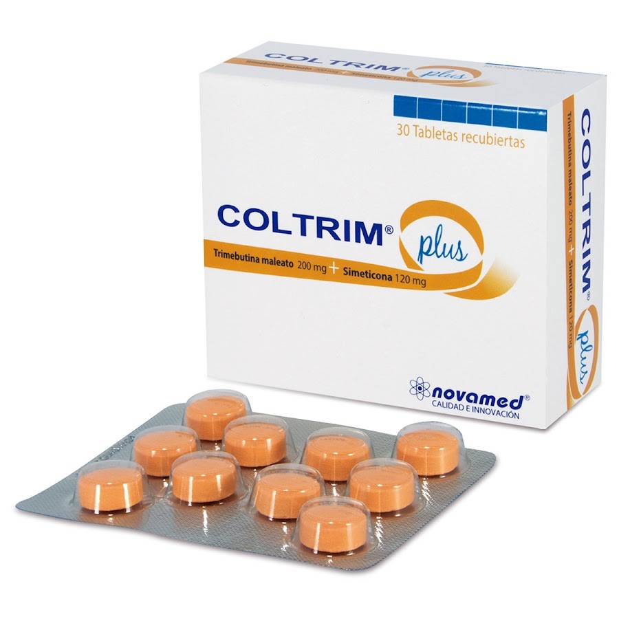 COLTRIM PLUS 200/120 MG TABLETAS CAJA X30TAB. NOVAMED TRIMEBU SIMETICO