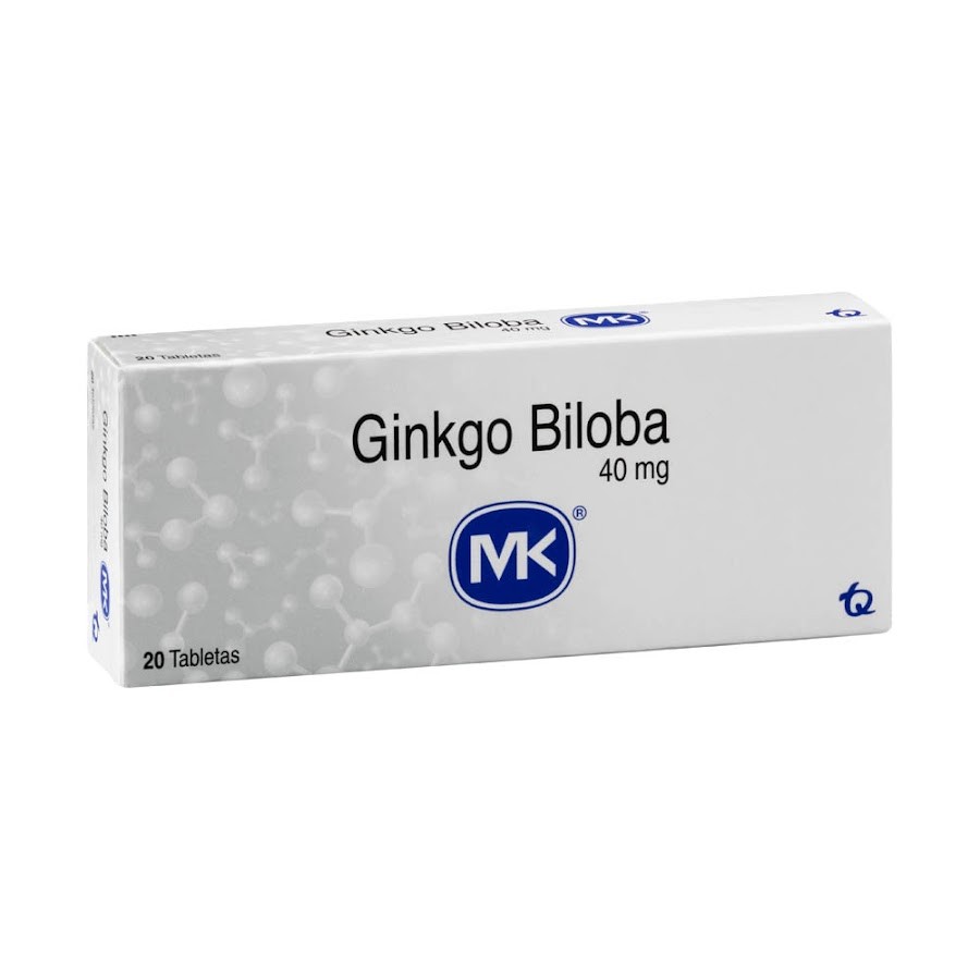 Ginkgo Biloba MK 40mg Tableta Caja x20Tableta